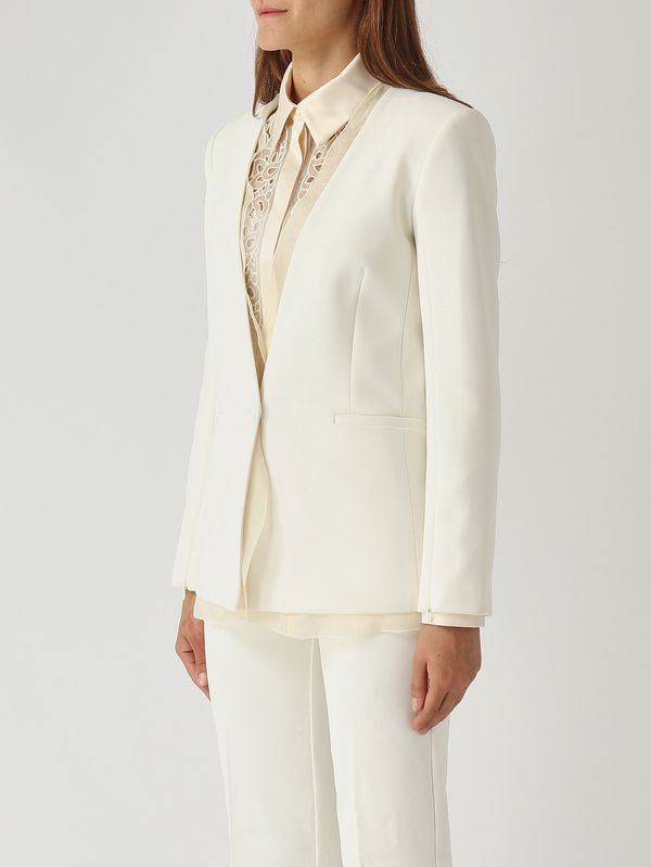 3. Blazer de mujer Beauty en tejido cady elástico Marfil Nenette beauty