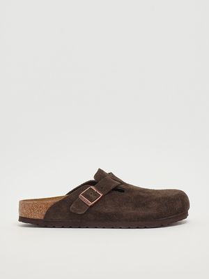 Boston-Sandale aus Veloursleder Mokka Birkenstock