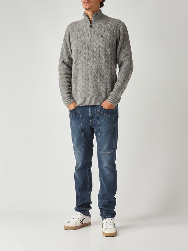 2. Jersey de hombre de lana y cachemir con cuello subido Gris jaspeado Polo Ralph Lauren 710876766