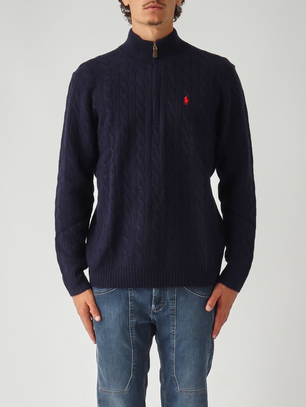1. Jersey de hombre de lana y cachemir con cuello subido Azul marino Polo Ralph Lauren 710876766
