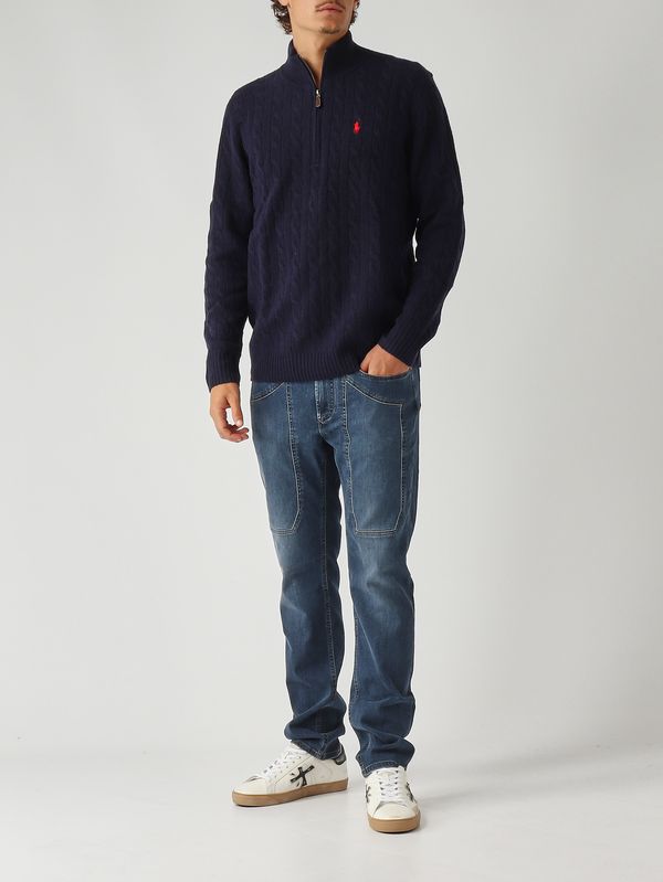 2. Jersey de hombre de lana y cachemir con cuello subido Azul marino Polo Ralph Lauren 710876766