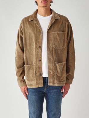 Herrenjacke aus Baumwollsamt (Better Cotton) Kaki Polo Ralph Lauren