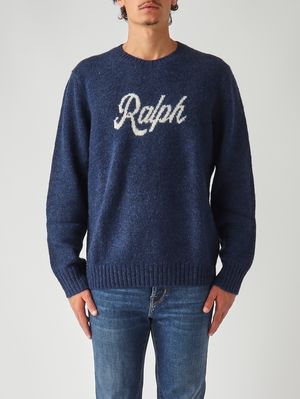 Maglia uomo in misto lana e lana d'alpaca Navy Polo Ralph Lauren