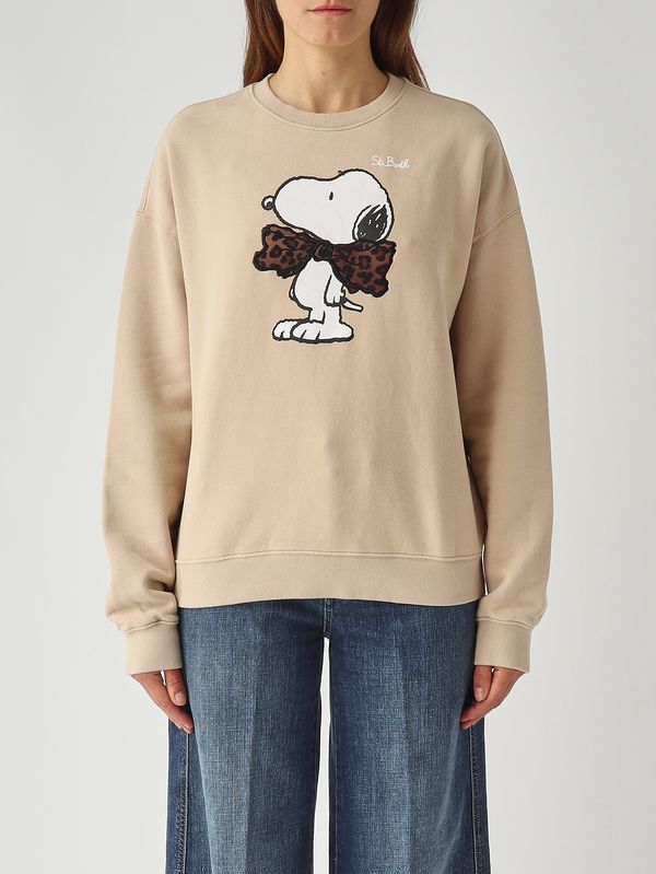 1. Felpa donna in cotone Beige MC2 Saint Barth stdw001
