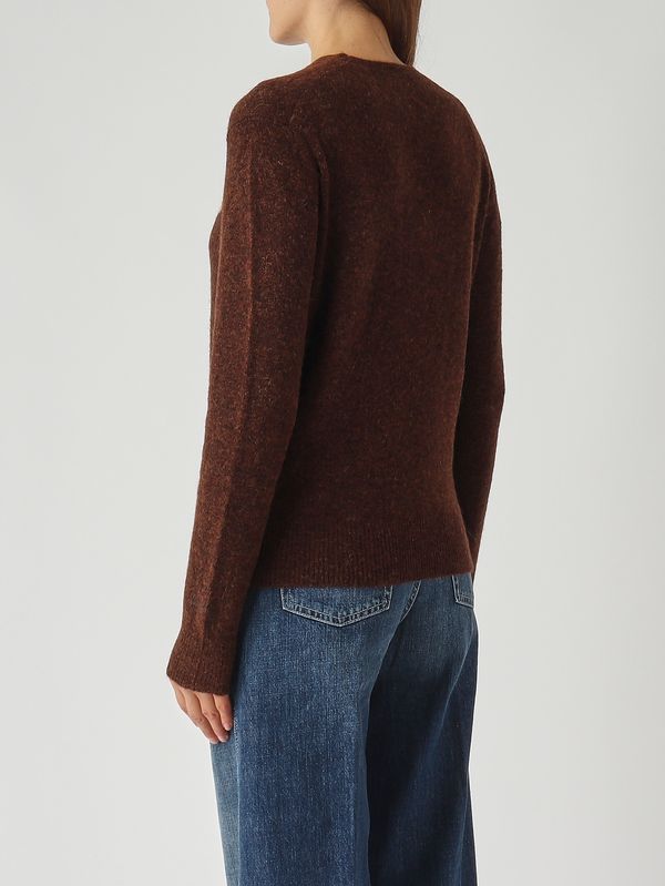4. Maglia donna in misto lana e alpaca Marrone MC2 Saint Barth que0033