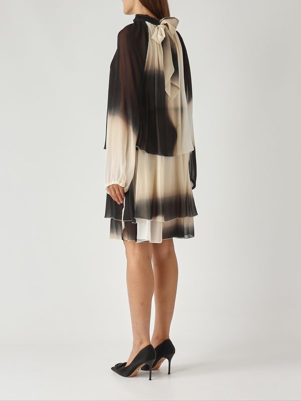 4. Vestido de mujer de viscosa Crema Esfumada Liviana Conti l5wu05