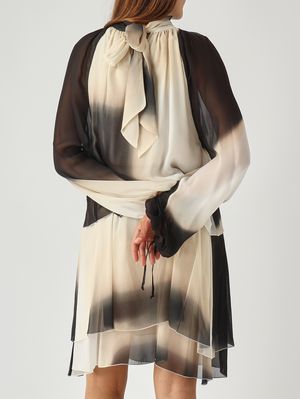 5. Vestido de mujer de viscosa Crema Esfumada
