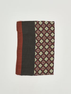 1. Bufanda para hombre de lana y modal Calabaza-Gris