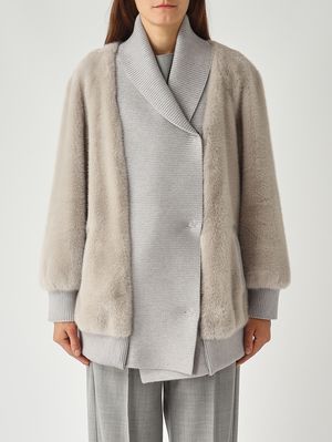 Damenjacke aus Kunstpelz Perle Violanti