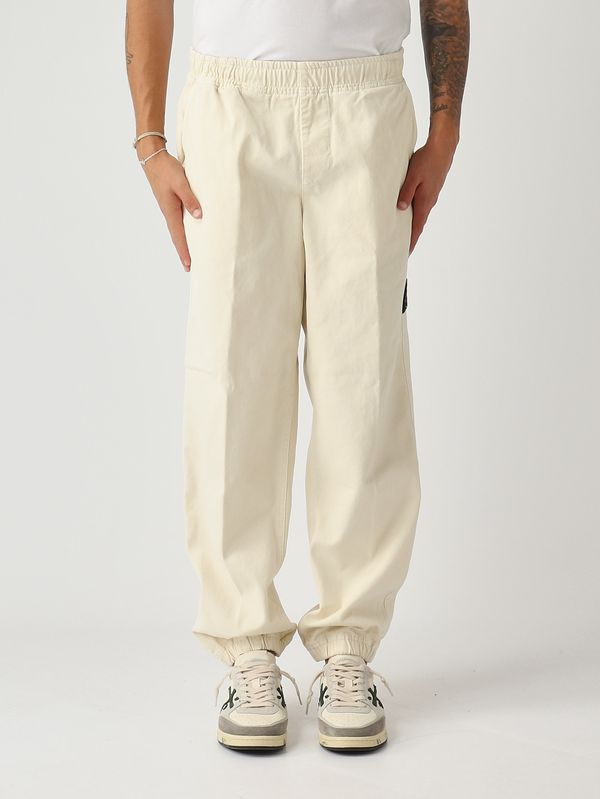 1. Herren-Jogginghose aus Bio-Baumwolle Panama Elfenbein Stone Island k2s153100009s0184
