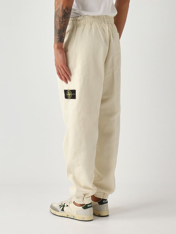 4. Herren-Jogginghose aus Bio-Baumwolle Panama Elfenbein Stone Island k2s153100009s0184