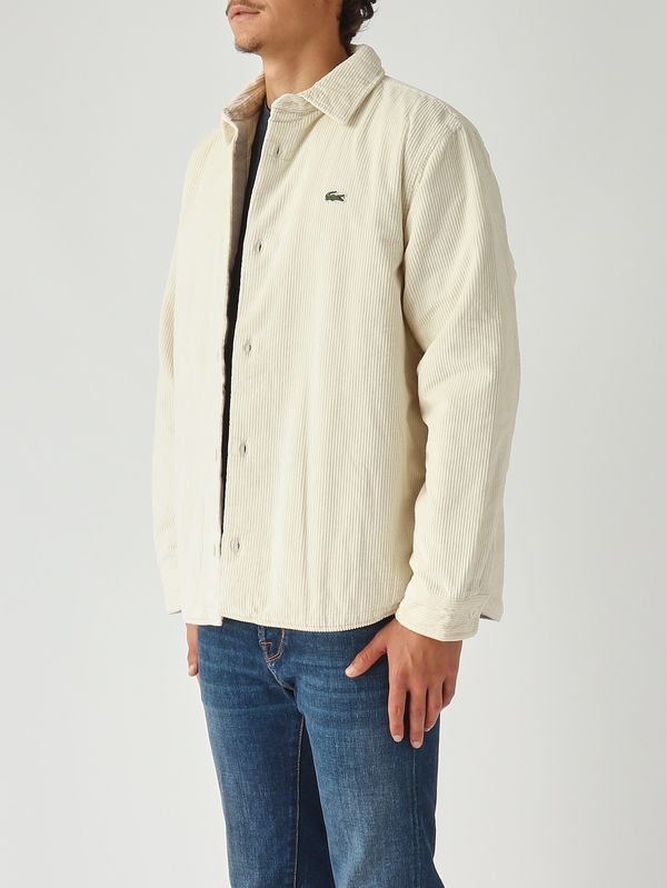 Cromoncent Giacca Casual Con Cappuccio In Velluto A Coste Per Ragazzi – Camicia A Bottoni, Manica Lunga, Bianco/Nero, 4XL