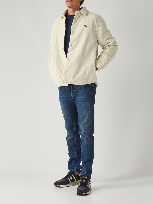 Cromoncent Giacca In Velluto A Coste Con Cappuccio Per Ragazzi - Camicia Casual A Maniche Lunghe, Chiusura Con Bottoni, Nero/Bianco, 4XL - 4