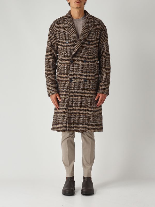 1. Manteau homme en mélange de laine Bleu-Chameau Herno ca000218u33465r
