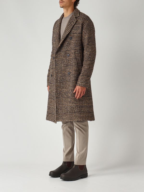 3. Manteau homme en mélange de laine Bleu-Chameau Herno ca000218u33465r