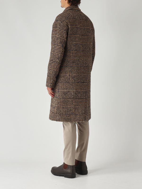 4. Manteau homme en mélange de laine Bleu-Chameau Herno ca000218u33465r