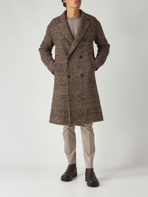 2. Manteau homme en mélange de laine Bleu-Chameau