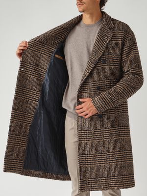 5. Manteau homme en mélange de laine Bleu-Chameau
