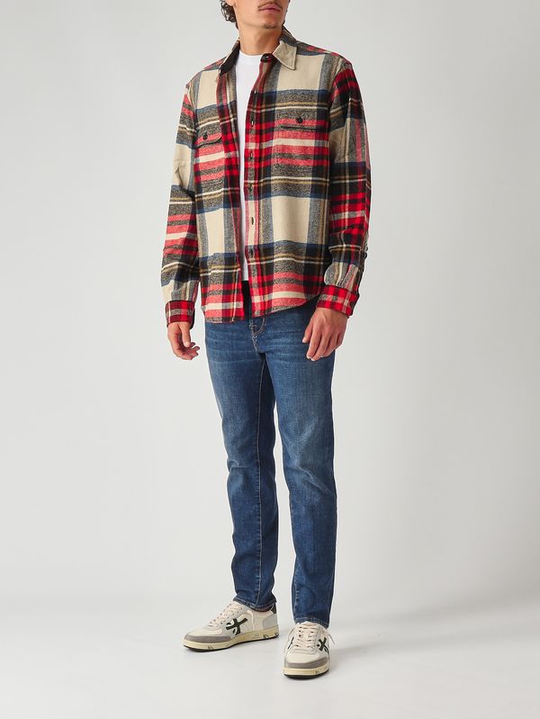 Chemise et pantalon de pyjama en flanelle - Rouge/carreaux - HOMME | H&M FR