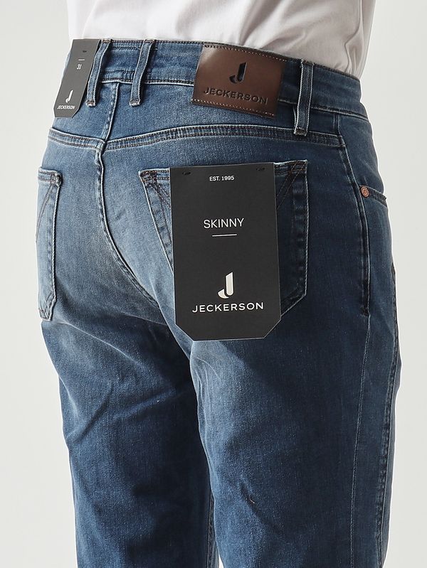 4. James skinny-fit Tri Blend stretch cotton denim jeans for men Medium Denim Jeckerson ai25juppa100james001