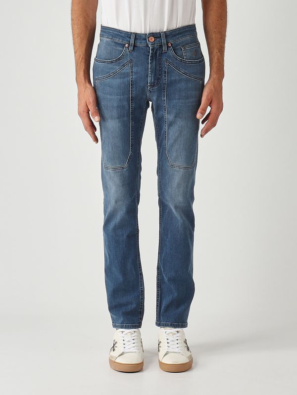 1. James skinny-fit Tri Blend stretch cotton denim jeans for men Medium Denim Jeckerson ai25juppa100james001