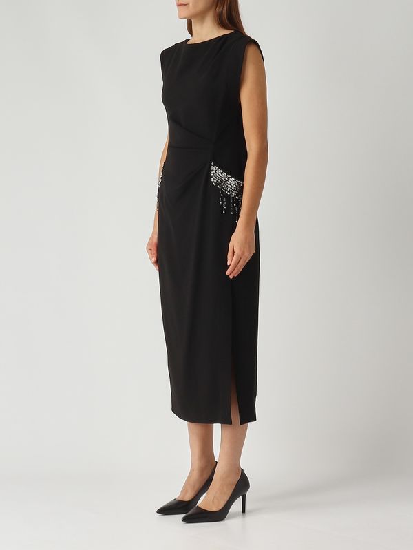 3. Freccette stretch viscose dress for women Black Pinko 105753a2q2