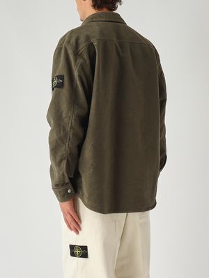 4. Overshirt uomo comfort-fit in fustagno di cotone Militare