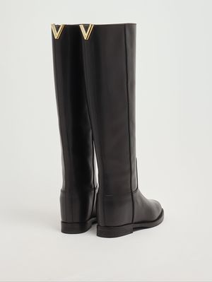 2. Damenstiefel aus Leder Schwarz