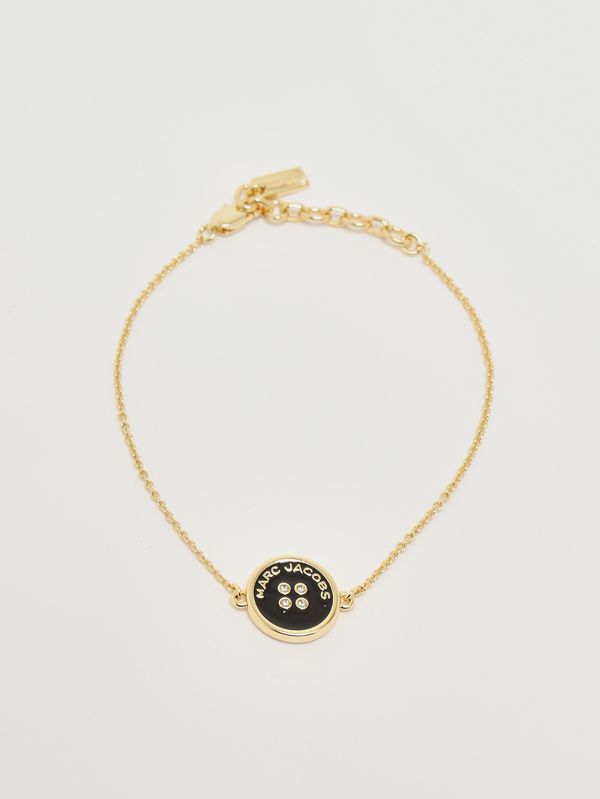 Bracelet femme Button en métal Or-Noir Marc Jacobs