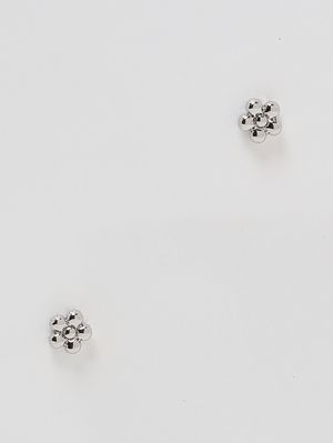 1. Boucles d'oreilles femme Daisy Balloon en métal Argent