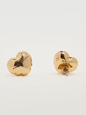 3. Boucles d'oreilles femme Heart Balloon en métal Or