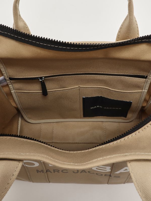 5. Borsa donna The Tote Bag Medium in canvas Beige Marc Jacobs m0016161