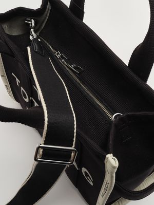 6. Damentasche The Tote Bag Medium aus Canvas Schwarz
