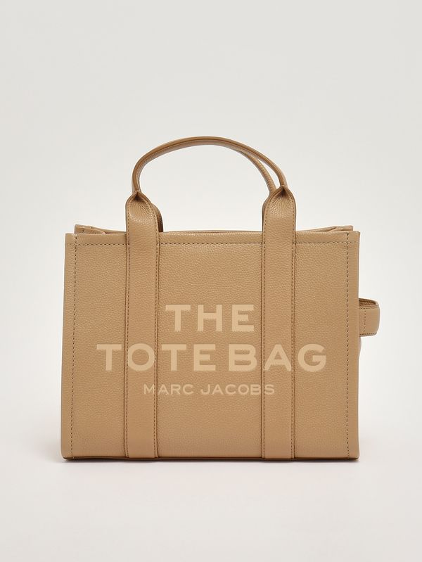 Women's The Medium Tote bag in full-grain leather Camel Marc Jacobs
