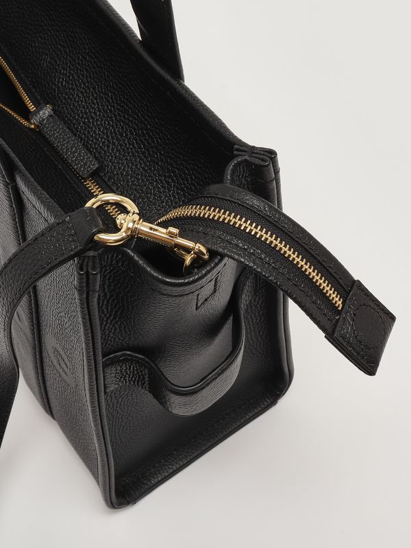 6. Damentasche The Medium Tote aus Vollnarbenleder Schwarz Marc Jacobs h004l01pf21