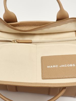 5. Sac The Medium Tote en cuir pleine fleur pour femme Chameau