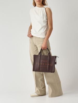 2. Bolso de mujer The Medium Tote de cuero de plena flor Ganache