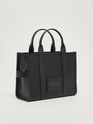 3. Damentasche The Medium Tote aus Vollnarbenleder Schwarz