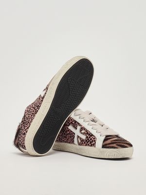 4. Women's Stevend 6935 sneakers in leather Animal print