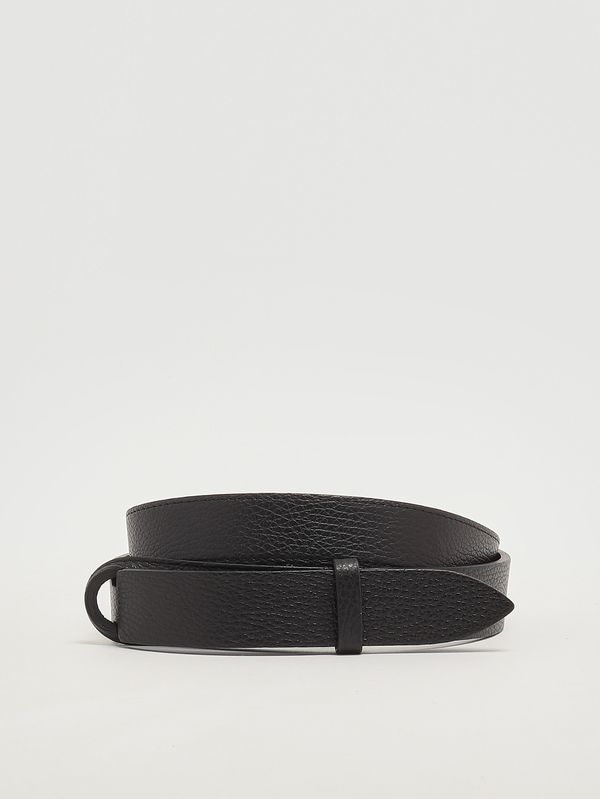 Cintura Uomo In Pelle STARKHIDE - Fibbia Cromata Staccabile - Larghezza 3.2 Cm - Regalo In Scatola - Taglia Medium - 2