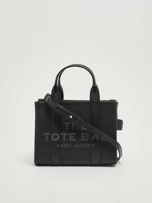 4. Sac The Tote Bag Small en cuir grainé pour femme Noir