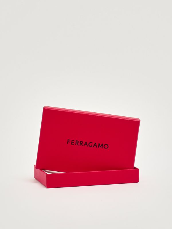 2. Portacarte uomo Gancini in pelle Nero Ferragamo 661475