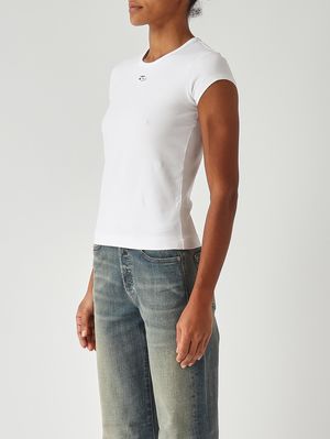 3. Camiseta de mujer T-Angie-Od de algodón elástico Blanco
