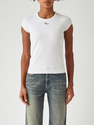 1. Camiseta de mujer T-Angie-Od de algodón elástico Blanco