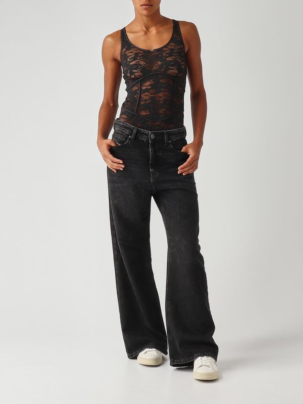 2. Body donna Ezzy UTLT in tessuto stretch Nero Diesel a201690drak