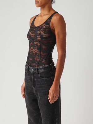 3. Body donna Ezzy UTLT in tessuto stretch Nero