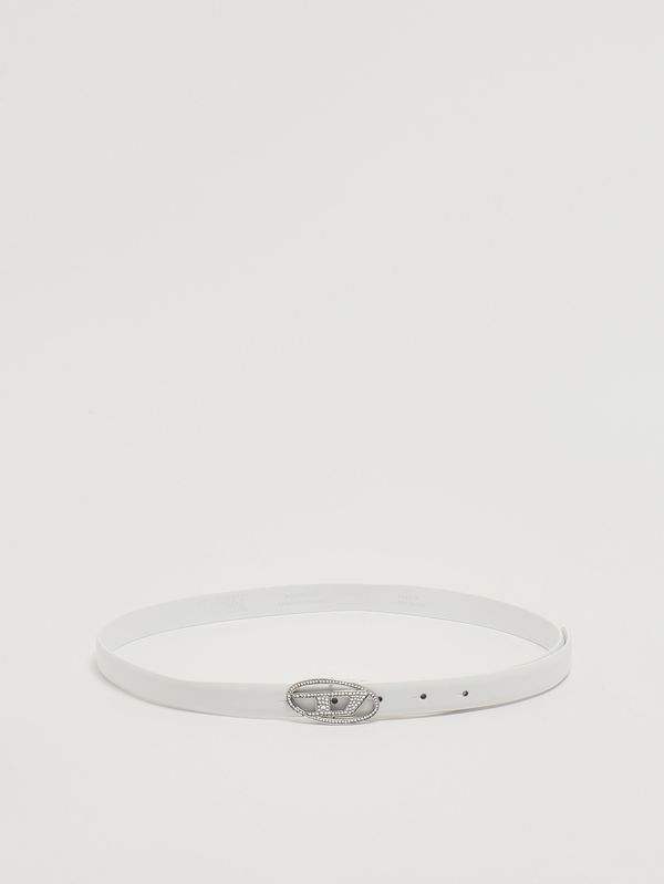 Ceinture femme B-1DR en cuir Blanc Diesel