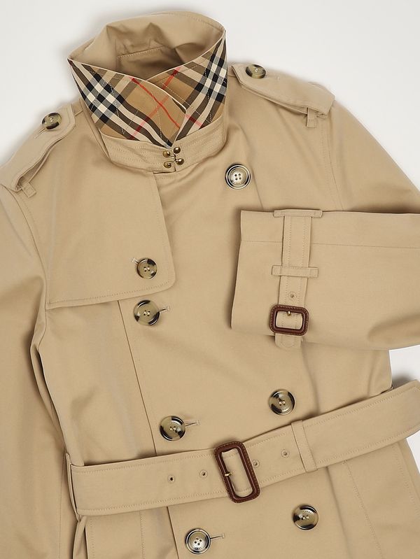 3. Trench Mayfair en coton pour fille Miel Burberry 8069449