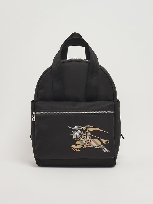1. Mochila cambiador de nailon Negro Burberry 8117548