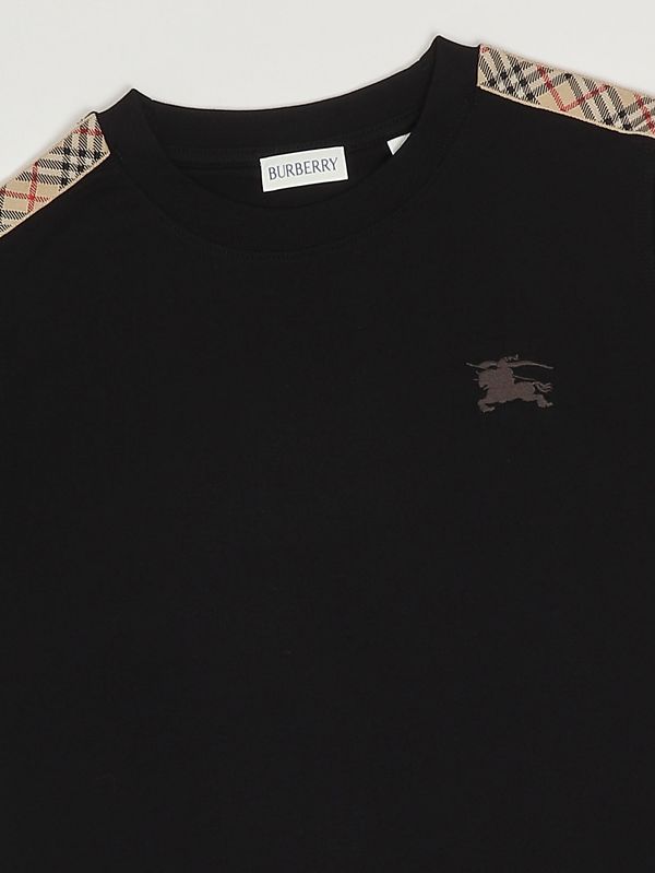 3. T-shirt enfant en coton Noir Burberry 8108033